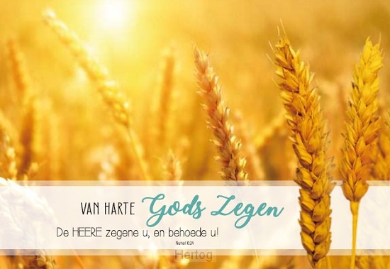Van harte Gods Zegen - wenskaart Bijbeltekst SV