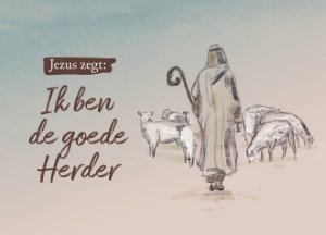 Jezus zegt: Ik ben de goede Herder - kaart