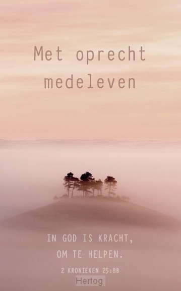 Met oprecht medeleven + Bijbeltekst SV - map rouw