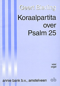 Koraalpartita over psalm 25 - Notenschrift